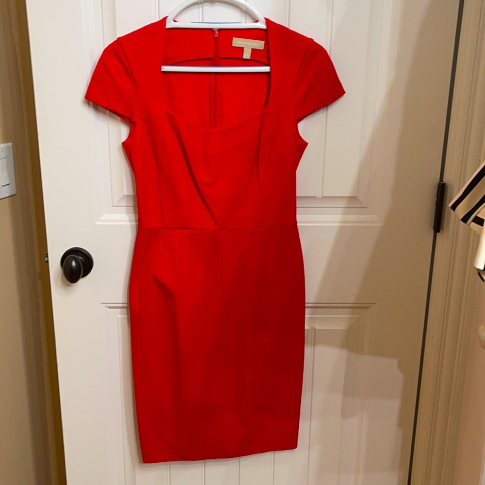 Orange Banana Republic dress